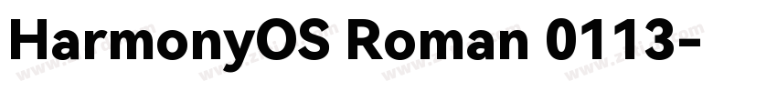 HarmonyOS Roman 0113字体转换